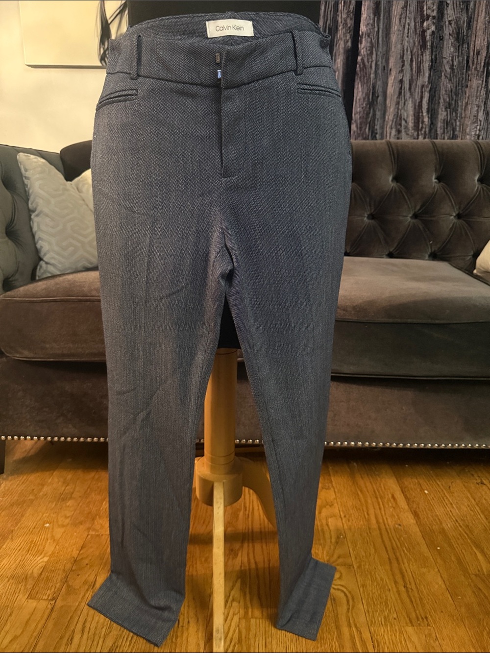 Calvin Klein Slim Dress Pants - Dark Gray